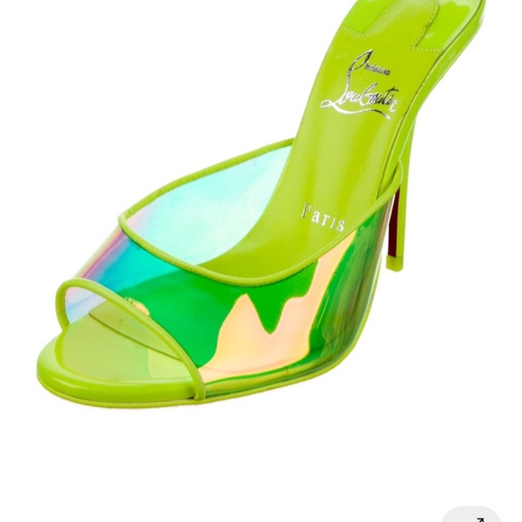 Christian Louboutin Iridescent Green Heels - Picture 7 of 7